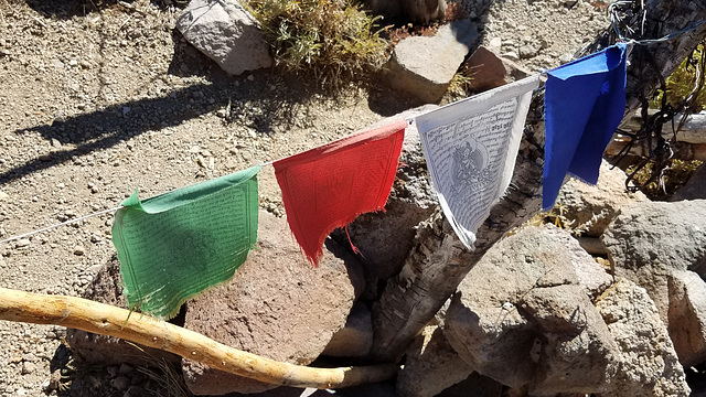 Prayer flags close-up