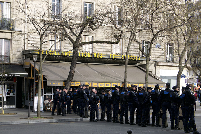 en grève, Paris February 2020