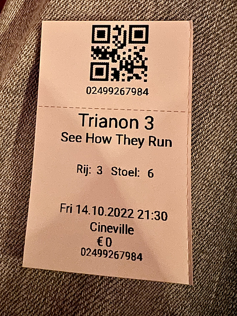 Film ticket for See How They Run