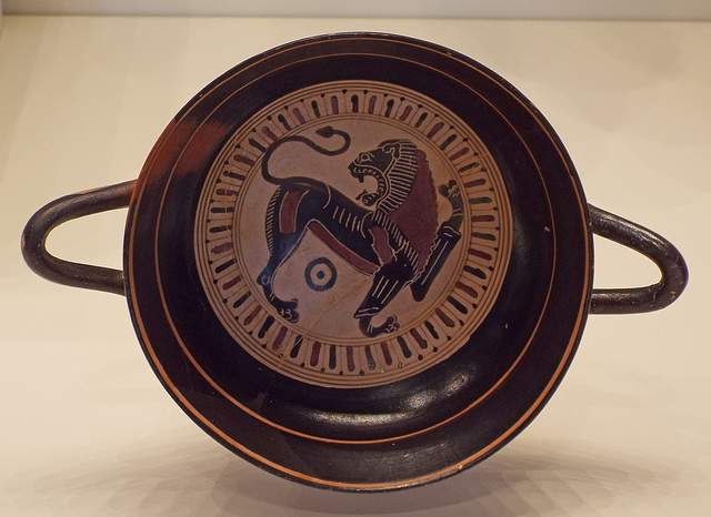 Wine Cup with a Lion in the Getty Villa, June 2016