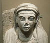 Detail of a Gravestone with the Bust of a Woman from Palmyra in the Metropolitan Museum of Art, September 2018