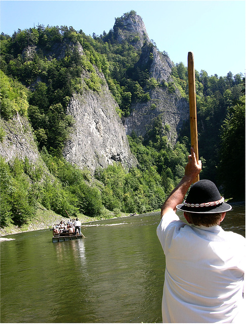 Der Berg "Sokolica", 300 Meter über dem Dujanec