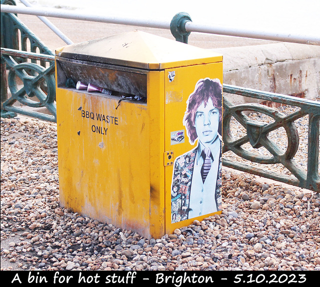 A bin for hot stuff - Brighton - 5 10 2023