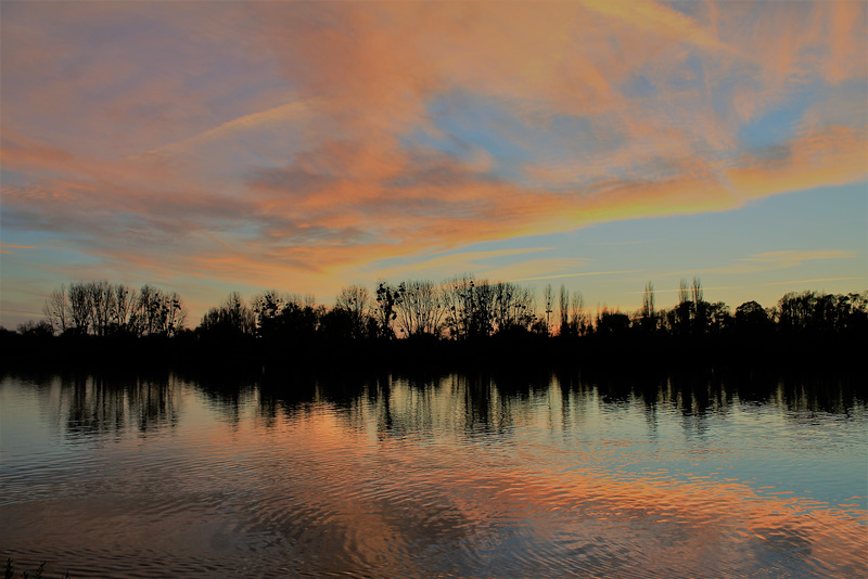 coucher du soleil sur la Seine