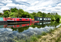 Barge-house on the canal