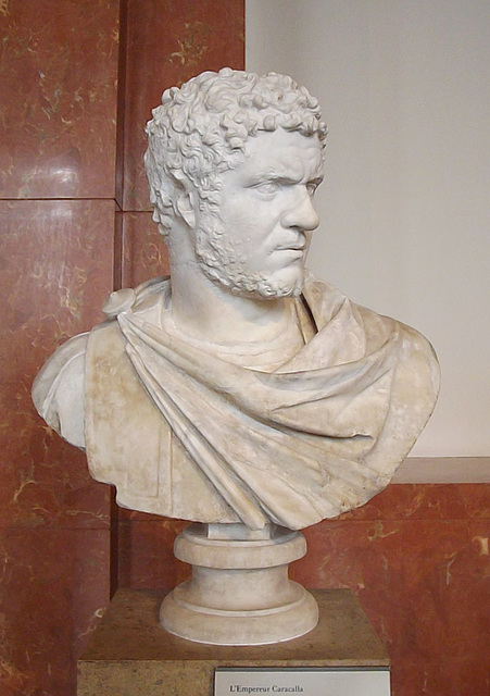 Bust of the Emperor Caracalla in the Louvre, June 2014