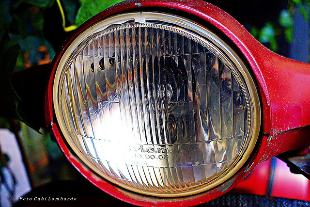 headlight from an old Vespa