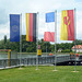 Flaggenparade am Rhein