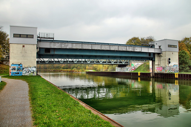 Dortmund-Ems-Kanal, Sicherheitstor Leveringhausen (Waltrop) / 2.11.2017