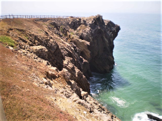 Cliff on the western coast.