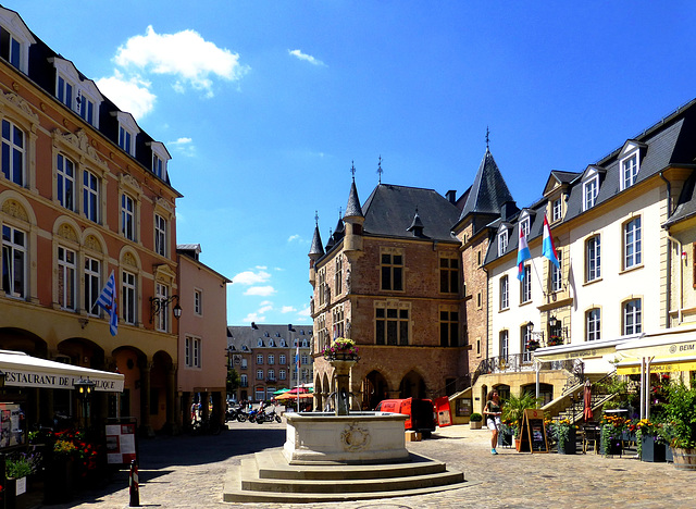 LU - Echternach - Market Square with Denzelt