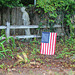 A kinda rugged Fence for HFF...but they have our Flag displayed...  (Sunday is our Independence Day here in America...July 4th !!!!! God Bless the U. S. A. !!!!!