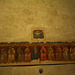 Italy, Basilica of San Francesco in Arezzo, Surviving Fresco on a Wall