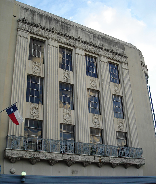 Texan flag building