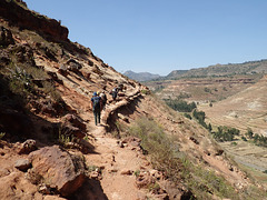 Rahya to Erar trek - Belinda, donkeymen and donkeys