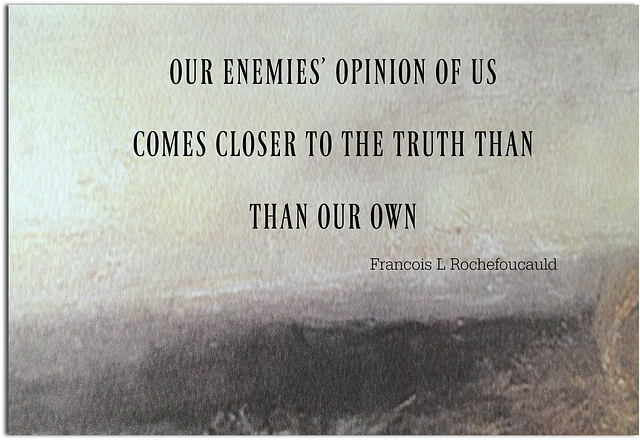 Do we see ourselves as others see us?