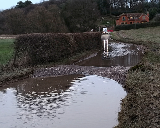 Flooded road