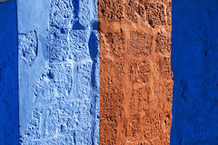 Red and blue walls