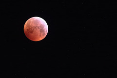 Super Blood Wolf Moon at mid-eclipse