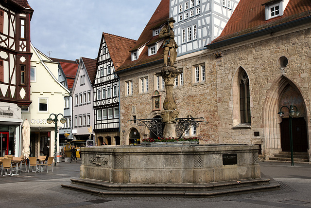 Maximilianbrunnen auf dem Marktplatz