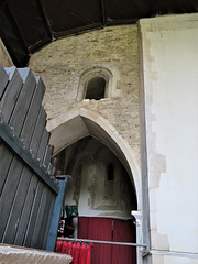 icklesham church, sussex (31)early c13 arch cut into east face of the late c11 north transeptal tower