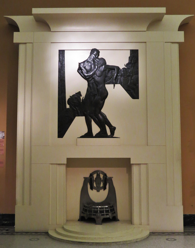 scandal fireplace by jagger, v+a museum,  london
