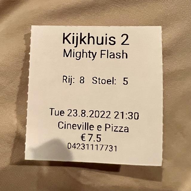 Ticket for the Mighty Flash