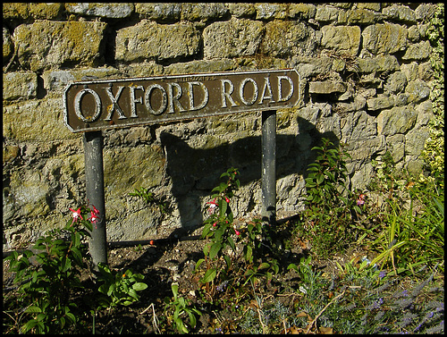 Oxford Road sign