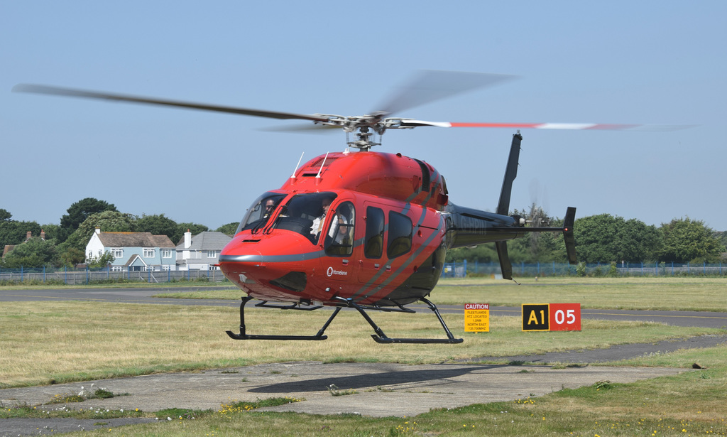 G-HPIN departing from Solent Airport (1) - 25 July 2019