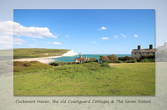 Cuckmere Haven, the old Coastguard Cottages & The Seven Sisters - Seaford - Sussex - England - 8.6.2015