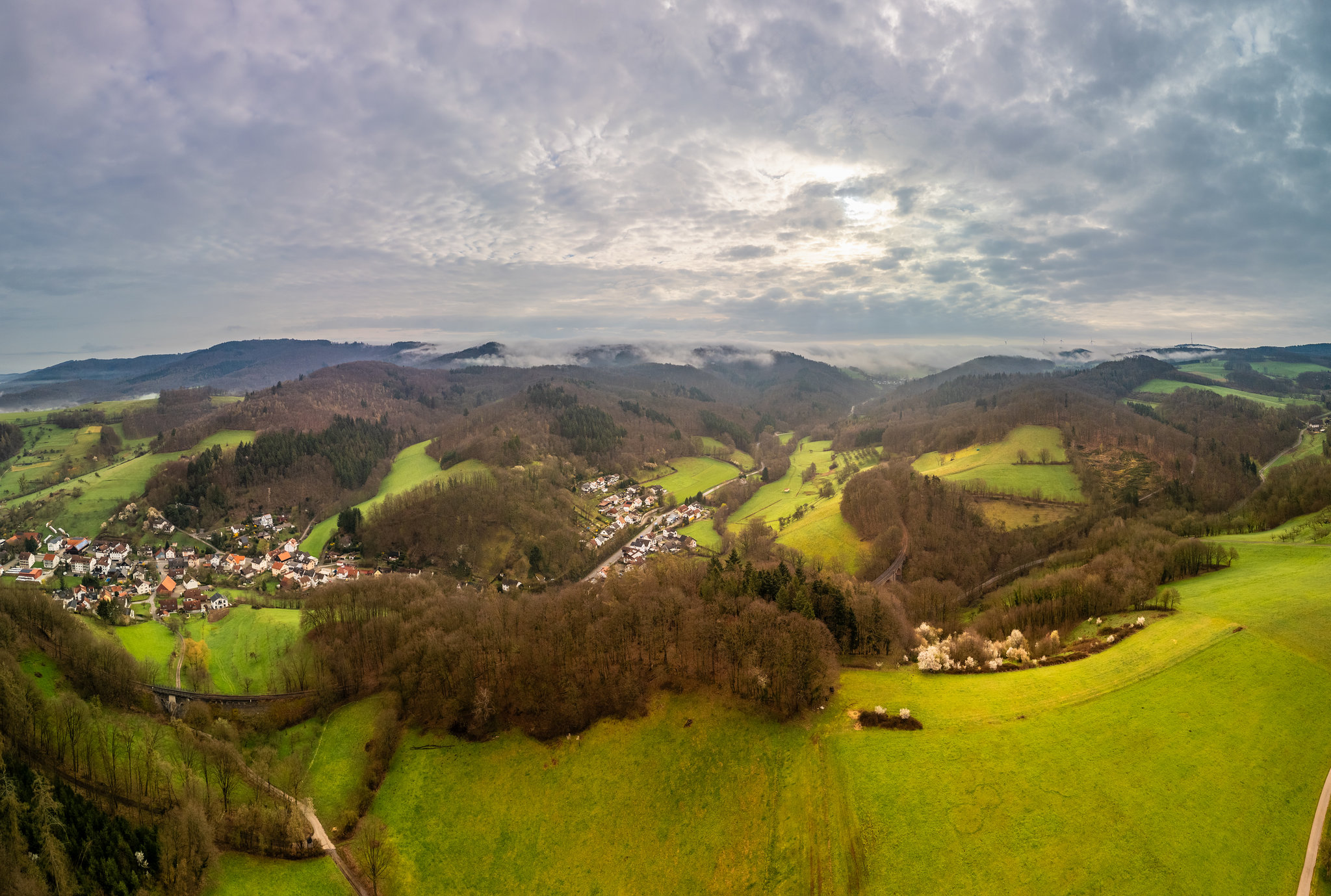 Odenwald im Frühling - 20240320-HDR-Pano