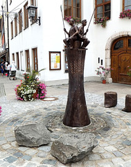 Der Brotbrunnen am Schrannenplatz.  ©UdoSm