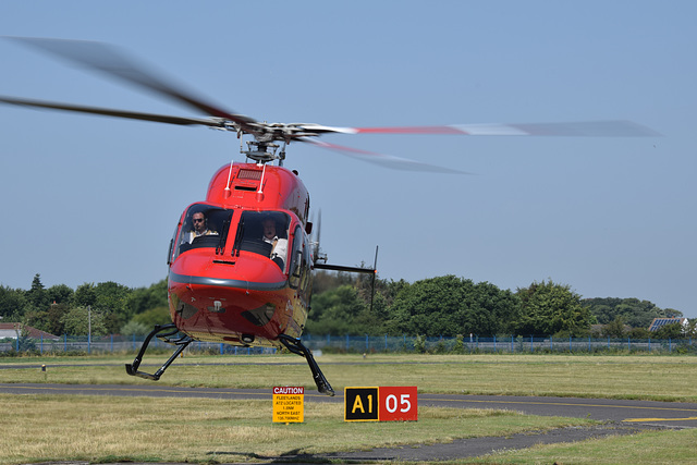 G-HPIN departing from Solent Airport (3) - 25 July 2019