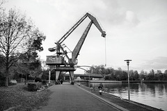 Der Mohr-Kran im Preußenhafen (Lünen-Süd) / 27.10.2019