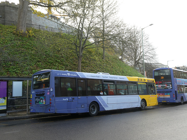 First Eastern Counties 66976 (KX05 MGZ) in Norwich - 2 Dec 2022 (P1140142)