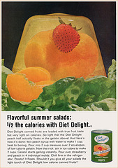 Diet Delight Canned Fruit Ad, 1966