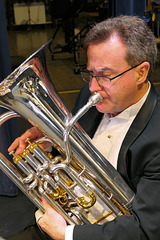 The euphonium player