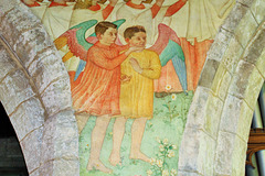 Phoebe Anna Traquair Murals of c1905, St Peter's Church, Clayworth, Nottinghamshire