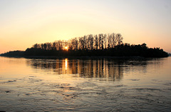 Abendstimmung am Rhein