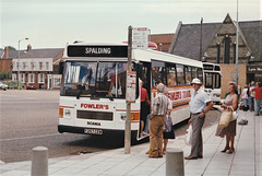 Fowlers Travel F257 CEW in King's Lynn – 14 August 1989 (94-22)