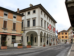 Das Rathaus in Riva San Vitale (Schweiz)