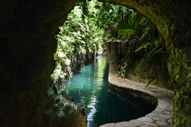 Mexico, Exit from Eastern Hall of the Cenotes of Hacienda Mucuyche