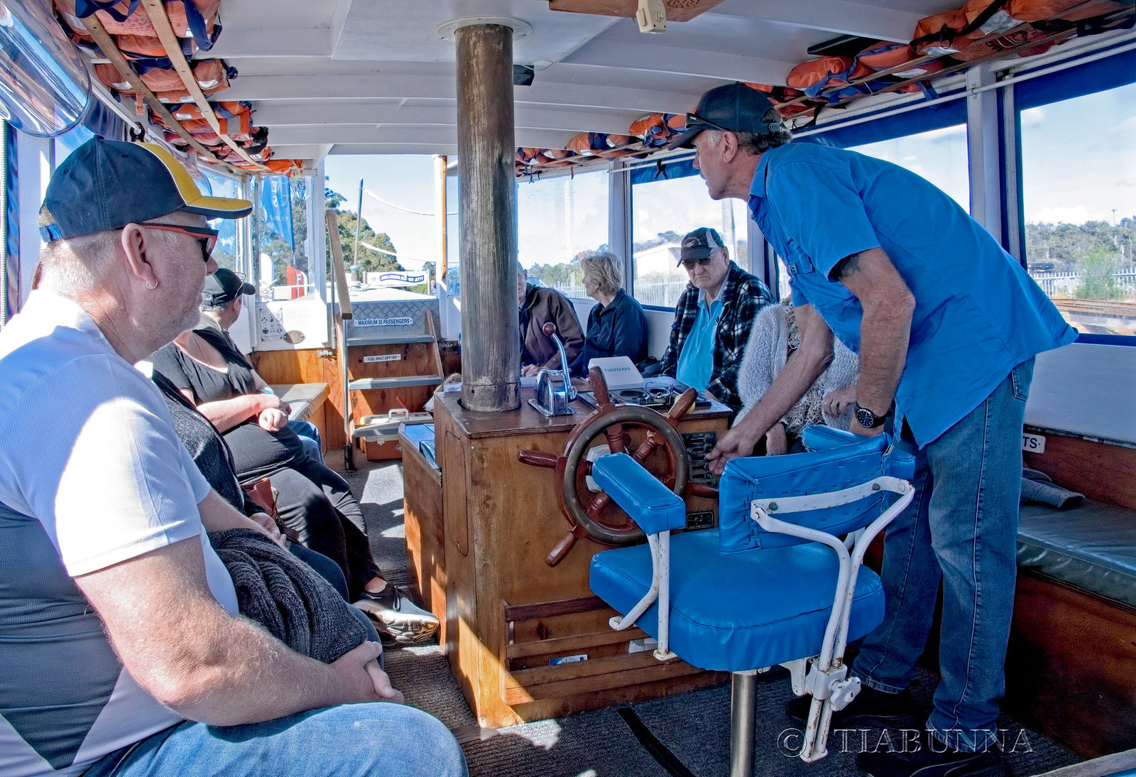 Touring the lake