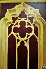 trompe l'oeil door detail