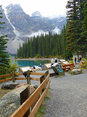 Der Zaun am Morraine Lake