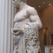 Detail of a Marble Statue of a Youthful Herakles in the Metropolitan Museum of Art, January 2012