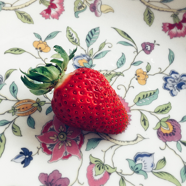 our first strawberry
