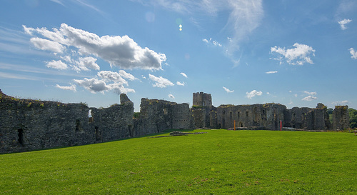 Richmond Castle in wide.