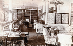 The Library, Hickleton Hall, Doncaster, South Yorkshire c1900