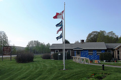 Quatre drapeaux de bienvenue